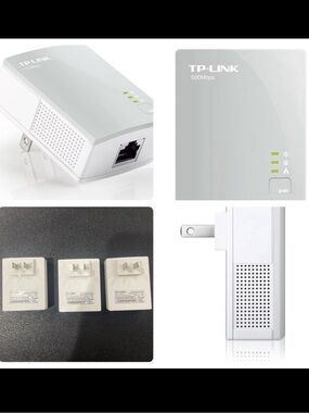 TP-LINK TL-PA4010 AV500 Nano Powerline Adapter, 500Mbps,  3 Pc Set.